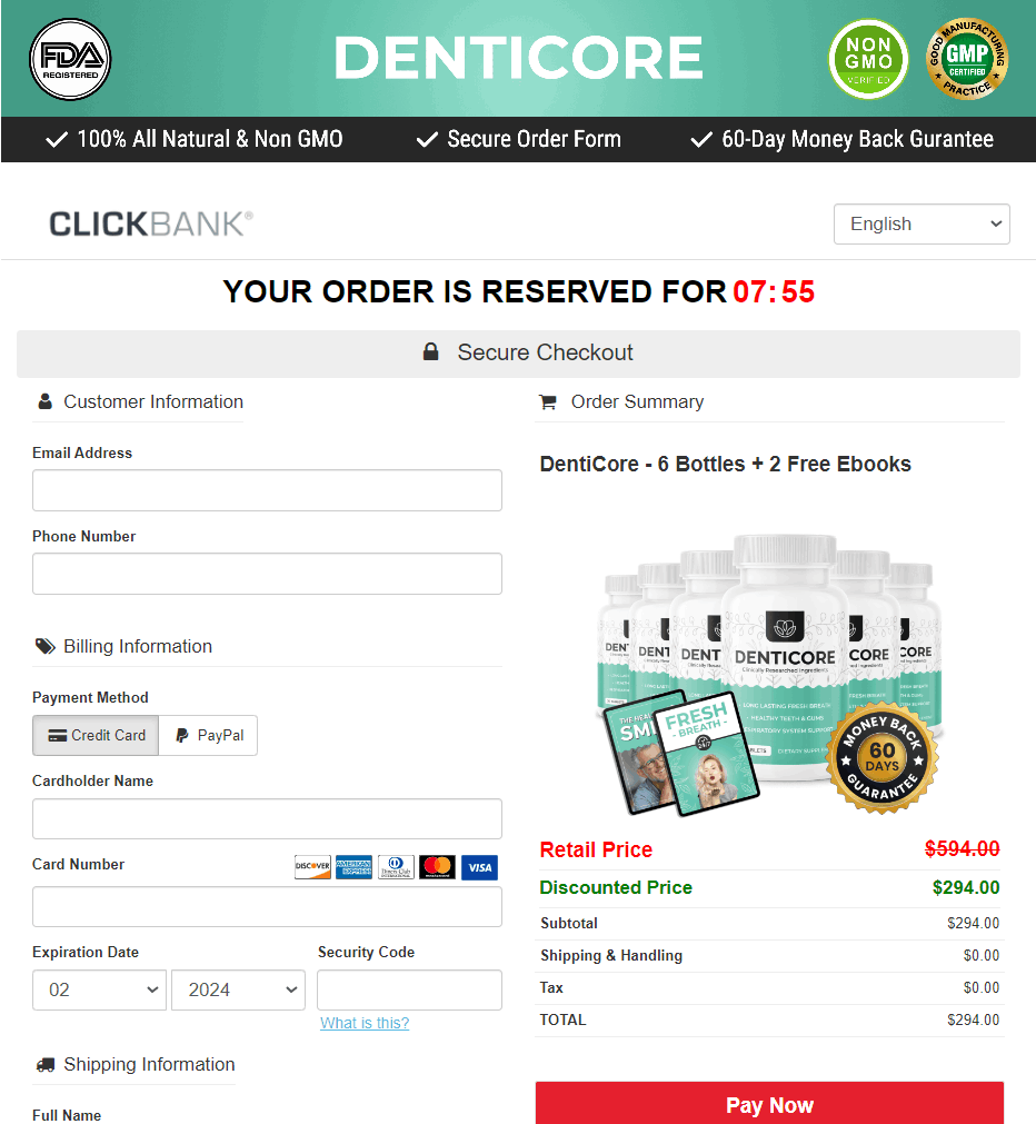 DentiCore-order-page