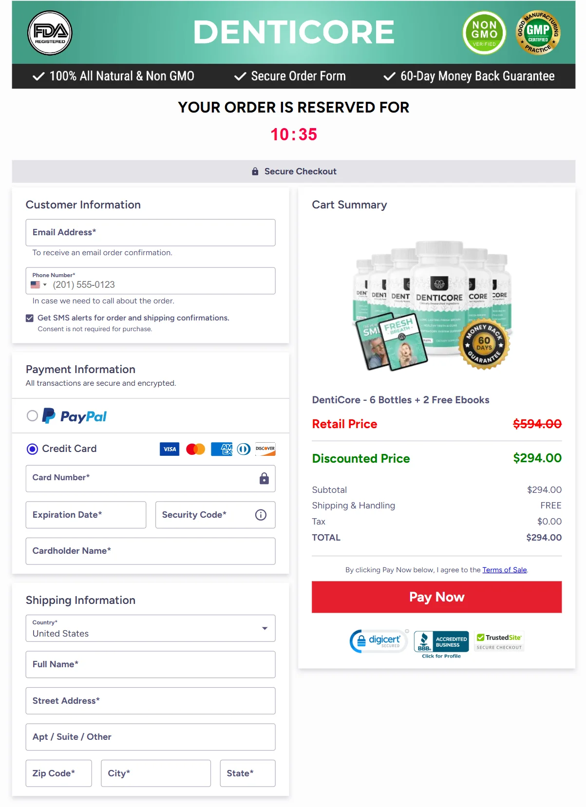 glucoberry-order-page